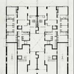Bloque de Viviendas CALLE J.S. BACH. Barcelona, 1958 - PLANO